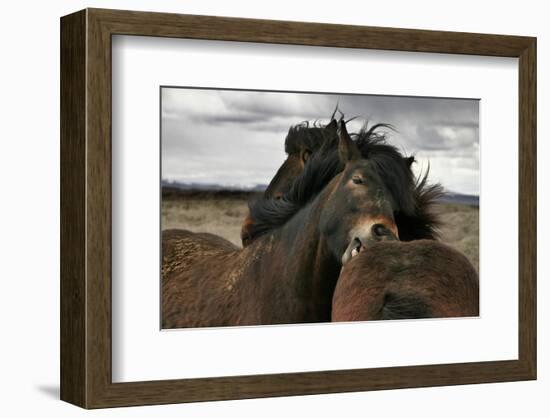 Close-null-Framed Art Print