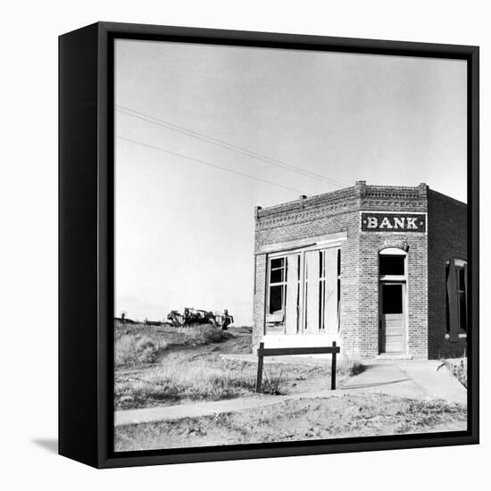 Closed Bank, 1936-Arthur Rothstein-Framed Premier Image Canvas