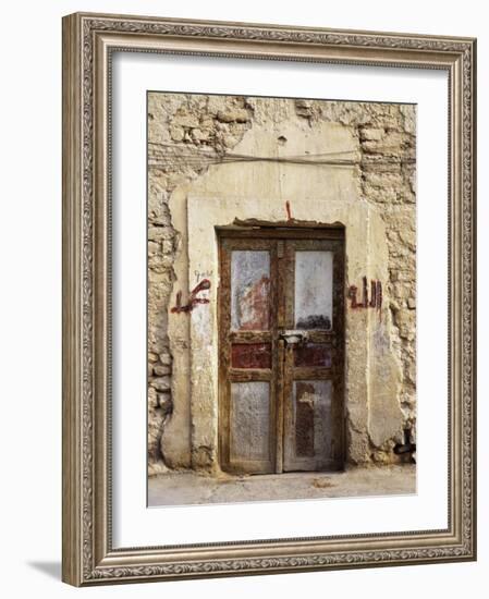 Closed Door of a Building, Syria-null-Framed Photographic Print