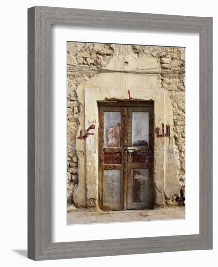 Closed Door of a Building, Syria-null-Framed Photographic Print