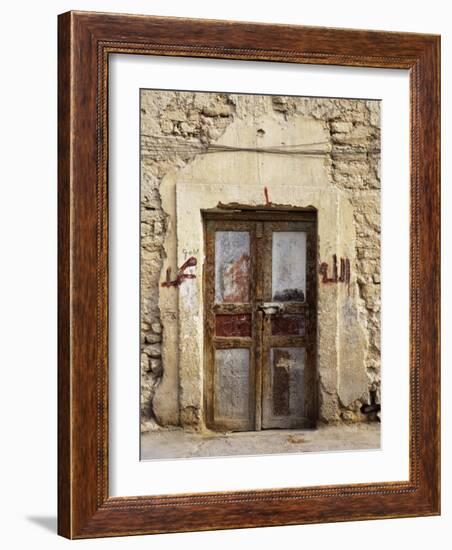 Closed Door of a Building, Syria-null-Framed Photographic Print