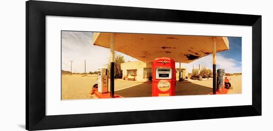 Closed Gas Station, Route 66, USA-null-Framed Photographic Print