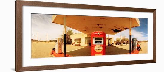 Closed Gas Station, Route 66, USA-null-Framed Photographic Print