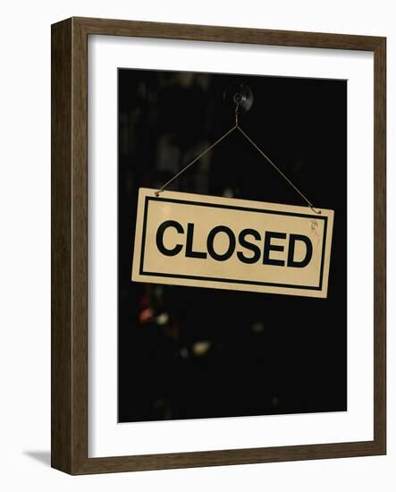 Closed Sign at Pike Place Market-Paul Souders-Framed Photographic Print