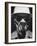 Closeup a A Man Wearing a Safety Helmet, Mask and Goggles-Andreas Feininger-Framed Photographic Print