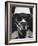 Closeup a A Man Wearing a Safety Helmet, Mask and Goggles-Andreas Feininger-Framed Photographic Print