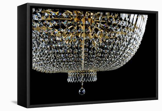 Closeup Contemporary Glass Chandelier-mj_23-Framed Premier Image Canvas