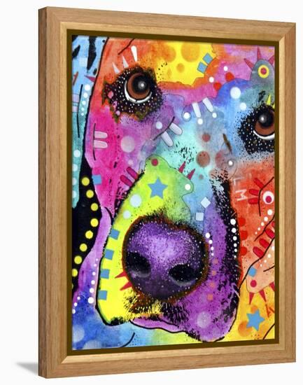 Closeup Labrador-Dean Russo-Framed Premier Image Canvas