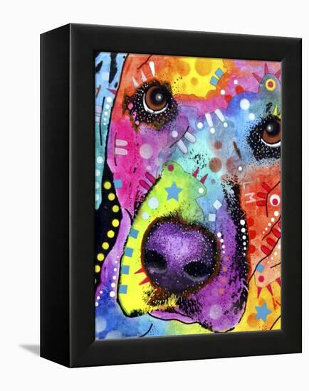 Closeup Labrador-Dean Russo-Framed Premier Image Canvas