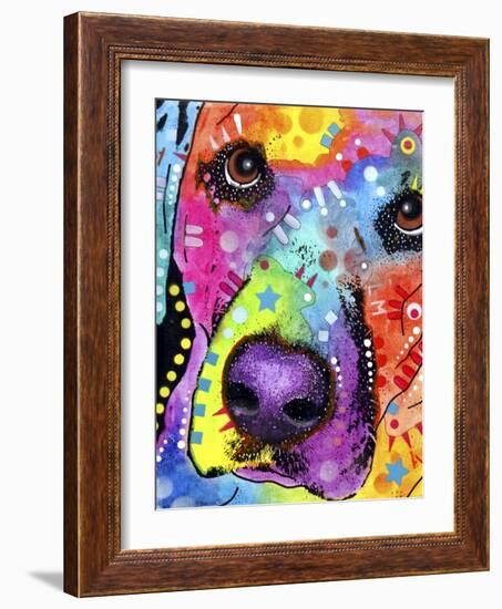 Closeup Labrador-Dean Russo-Framed Giclee Print