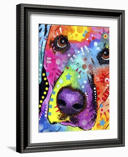 Closeup Labrador-Dean Russo-Framed Giclee Print