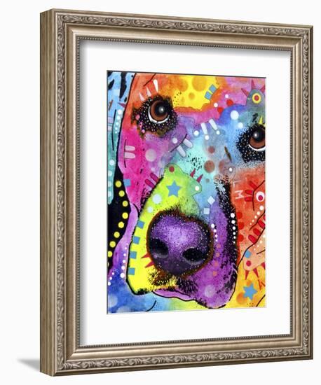 Closeup Labrador-Dean Russo-Framed Giclee Print