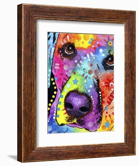 Closeup Labrador-Dean Russo-Framed Giclee Print