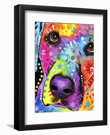 Closeup Labrador-Dean Russo-Framed Giclee Print