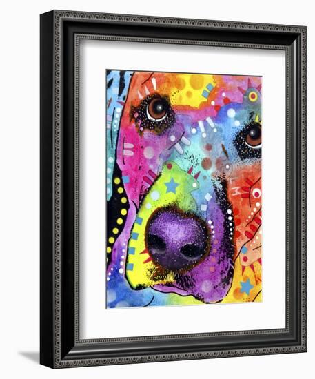 Closeup Labrador-Dean Russo-Framed Giclee Print