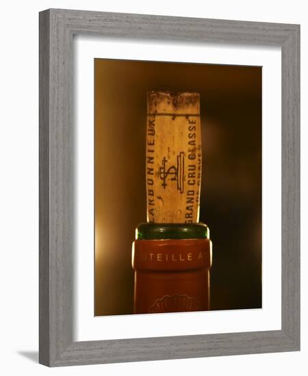 Closeup of a Bottle, Chateau Carmonnieux, Grand Cru Classe De Graves-Per Karlsson-Framed Photographic Print