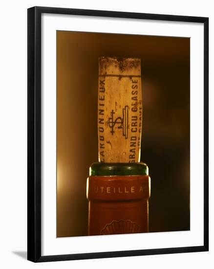 Closeup of a Bottle, Chateau Carmonnieux, Grand Cru Classe De Graves-Per Karlsson-Framed Photographic Print