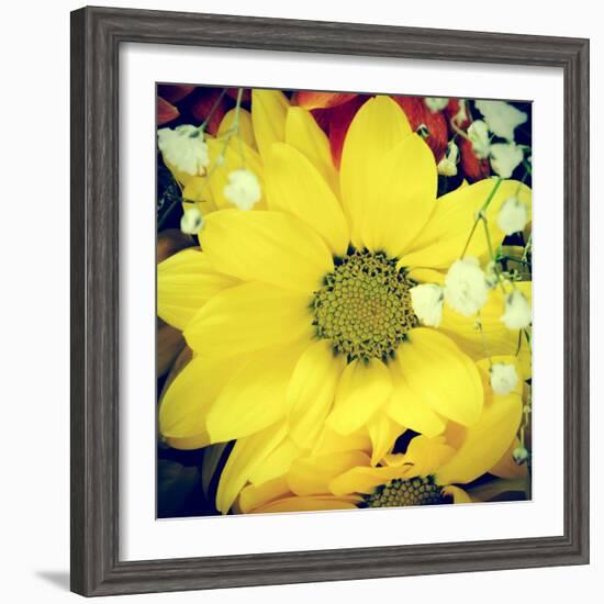 Closeup Of A Flower Bouquet, With A Retro Effect-nito-Framed Photographic Print