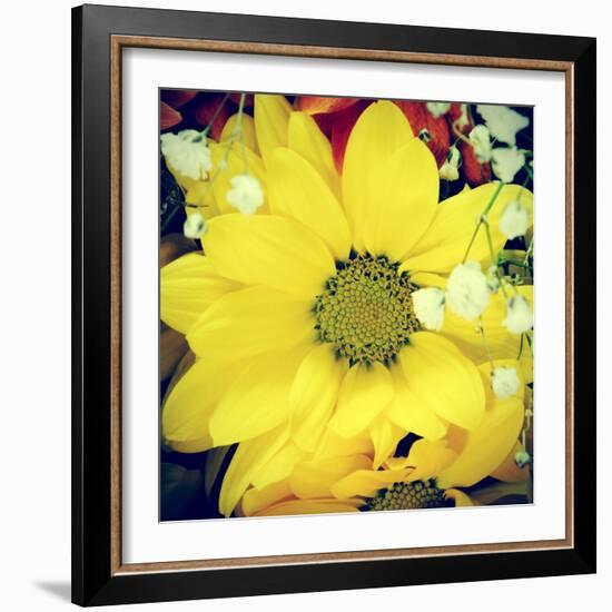 Closeup Of A Flower Bouquet, With A Retro Effect-nito-Framed Photographic Print