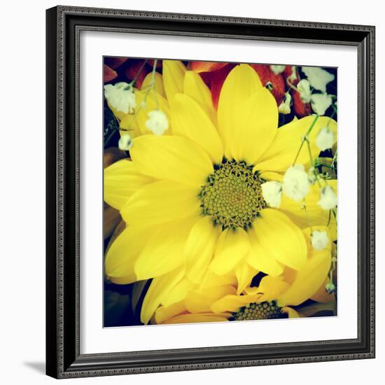 Closeup Of A Flower Bouquet, With A Retro Effect-nito-Framed Photographic Print