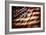 Closeup of Grunge American Flag-STILLFX-Framed Photographic Print