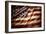 Closeup of Grunge American Flag-STILLFX-Framed Photographic Print