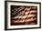 Closeup of Grunge American Flag-STILLFX-Framed Photographic Print