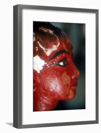 Closeup of head of Tutankhamun as a child emerging from a lotus flower. Artist: Unknown-Unknown-Framed Giclee Print