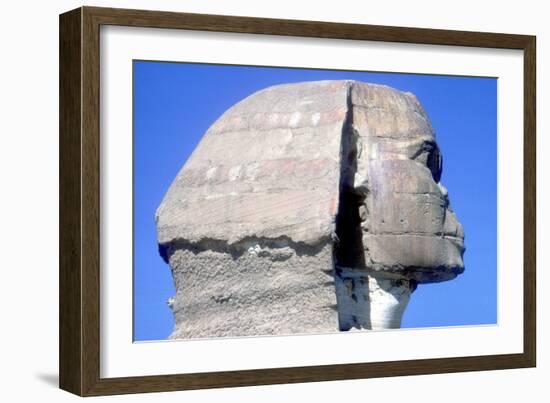 Closeup of Head Ofthe Sphinx, Period of Khafre (Chephren), 4th Dynasty, 26th Century Bc-CM Dixon-Framed Photographic Print