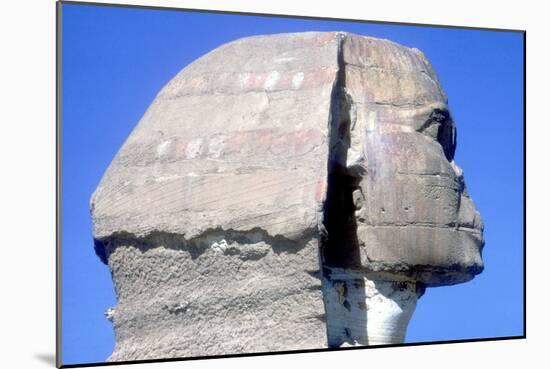 Closeup of Head Ofthe Sphinx, Period of Khafre (Chephren), 4th Dynasty, 26th Century Bc-CM Dixon-Mounted Photographic Print