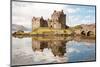 Closeup of Reflection of Eilean Donan Castle, Highland Scotland.-vichie81-Mounted Photographic Print