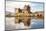 Closeup of Reflection of Eilean Donan Castle, Highland Scotland.-vichie81-Mounted Photographic Print