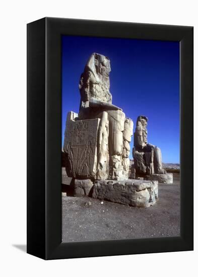 Closeup of the Colossi of Memnon, Luxor West Bank, Egypt, C1400 Bc-CM Dixon-Framed Premier Image Canvas