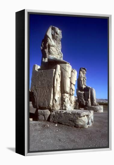 Closeup of the Colossi of Memnon, Luxor West Bank, Egypt, C1400 Bc-CM Dixon-Framed Premier Image Canvas