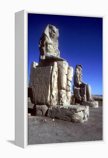 Closeup of the Colossi of Memnon, Luxor West Bank, Egypt, C1400 Bc-CM Dixon-Framed Premier Image Canvas