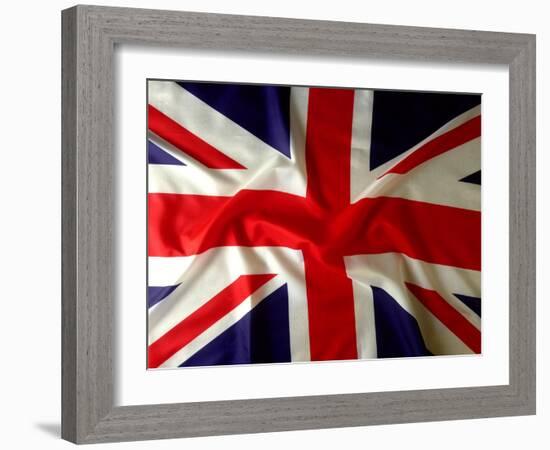 Closeup Of Union Jack Flag-STILLFX-Framed Art Print