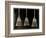 Closeup View of Three Brooms, Presumably Made by the Men of the Bourne Memorial Building, New…-Byron Company-Framed Giclee Print