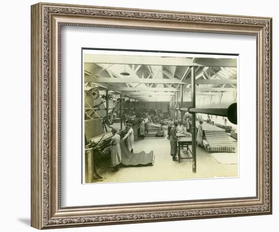 Cloth Finishing Room, Long Meadow Mill, 1923-English Photographer-Framed Photographic Print