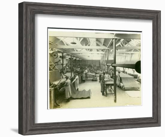 Cloth Finishing Room, Long Meadow Mill, 1923-English Photographer-Framed Photographic Print