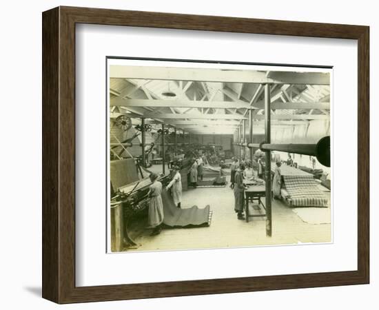 Cloth Finishing Room, Long Meadow Mill, 1923-English Photographer-Framed Photographic Print