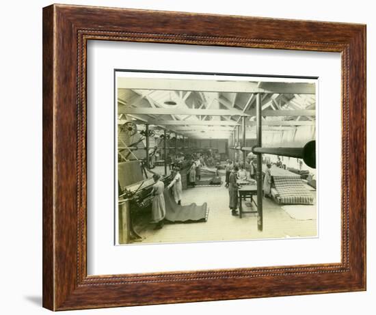 Cloth Finishing Room, Long Meadow Mill, 1923-English Photographer-Framed Photographic Print