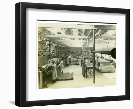 Cloth Finishing Room, Long Meadow Mill, 1923-English Photographer-Framed Photographic Print