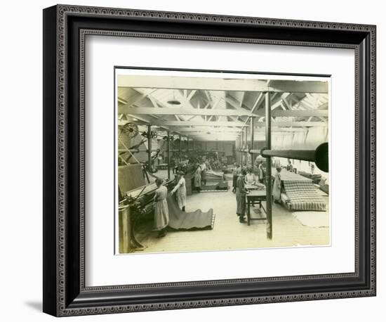 Cloth Finishing Room, Long Meadow Mill, 1923-English Photographer-Framed Photographic Print