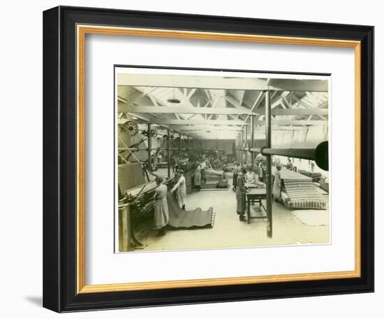 Cloth Finishing Room, Long Meadow Mill, 1923-English Photographer-Framed Photographic Print