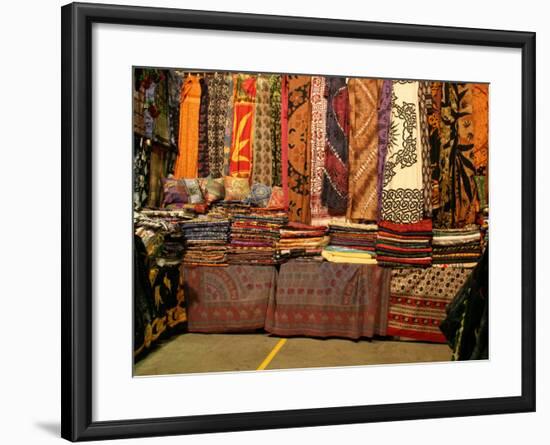 Cloth Stall, Paddy's Market, near Chinatown, Sydney, Australia-David Wall-Framed Photographic Print