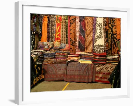 Cloth Stall, Paddy's Market, near Chinatown, Sydney, Australia-David Wall-Framed Photographic Print