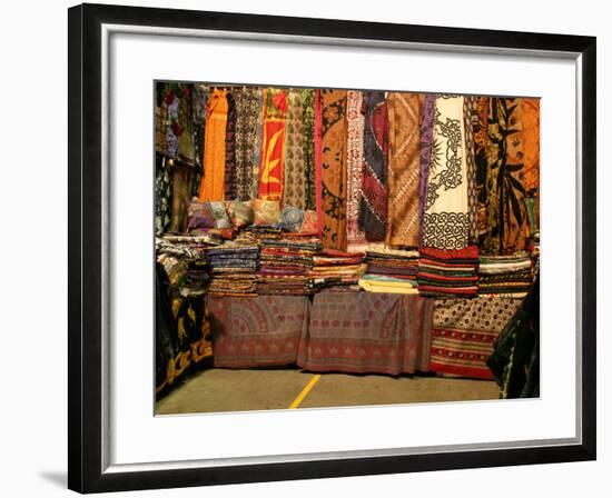 Cloth Stall, Paddy's Market, near Chinatown, Sydney, Australia-David Wall-Framed Photographic Print