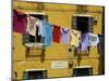 Clothes Hanging on a Washing Line Between Houses, Venice, Veneto, Italy, Europe-Peter Richardson-Mounted Photographic Print