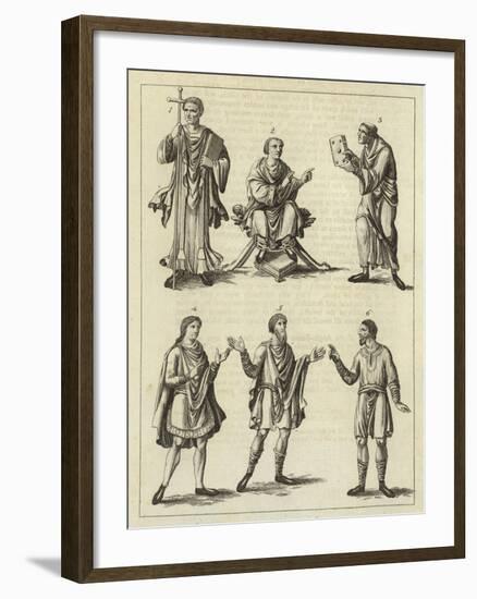 Clothes of the Anglo Saxons-null-Framed Giclee Print