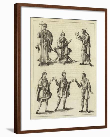 Clothes of the Anglo Saxons-null-Framed Giclee Print